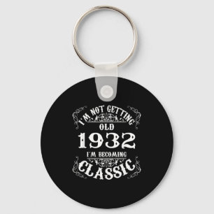 94th Birthday Gift Legend Born In 1932 94 For Year Key Ring