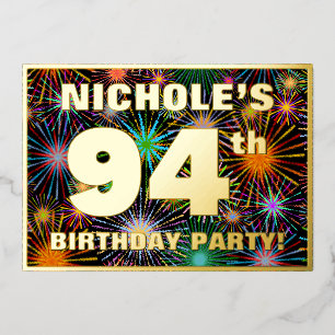 94th Birthday Party — Fun, Colourful Fireworks Loo