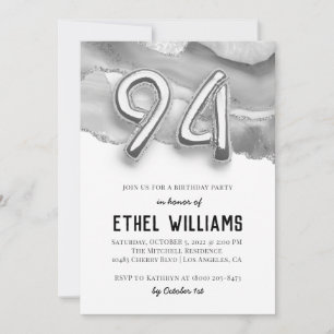 94th Birthday Party Invitation