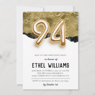 94th Birthday Party Invitation