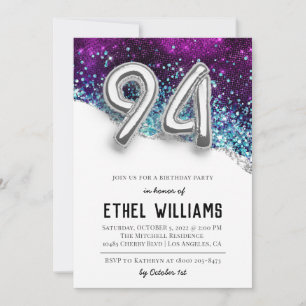 94th Birthday Party Invitation
