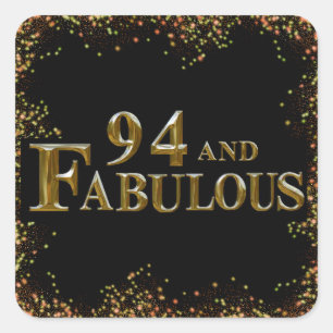 94th Birthday  Square Sticker