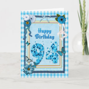 94th Birthday with a scrapbook effect Card