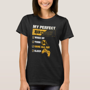 94th Perfect Birthday Gamer 94 Years Old Gaming T-Shirt