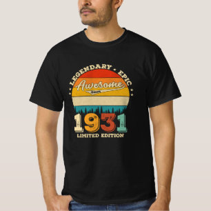 94th Year Old Retro Awesome 94th Birthday Gift T-Shirt
