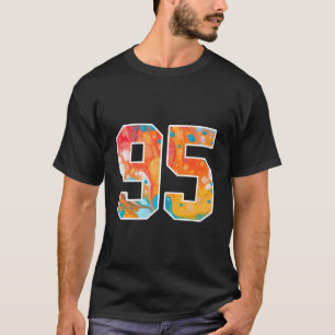95 Colorful Sports Team Numbers Front And Back T-Shirt