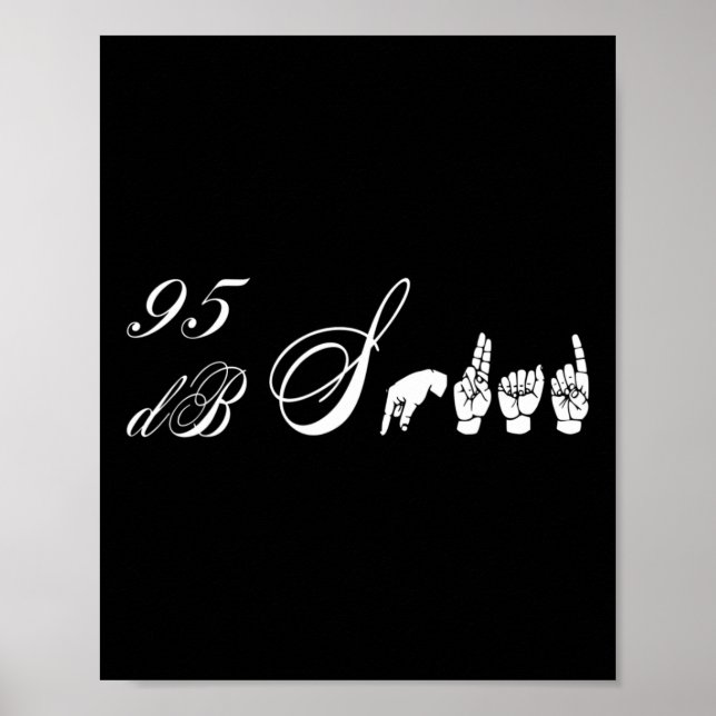 95 Db Squad Hand Sign Language Hearing Loss Awaren (Front)