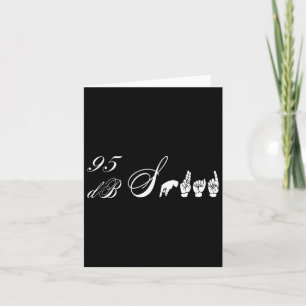 95 Db Squad Hand Sign Language Hearing Loss Awaren Card