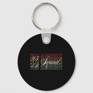 95 Db Squad Hand Sign Language Hearing Loss Awaren Key Ring