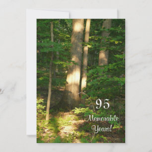 95 Memorable Years/Birthday Celebration-Male Invitation