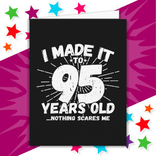 95 Year Old Sarcastic Meme Funny 95th Birthday Card