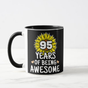 95 Years Of Being Awesome 95th Birthday 95 Years Mug