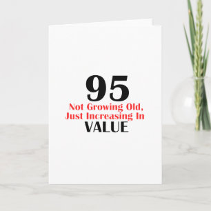 95 years old birthday designs card