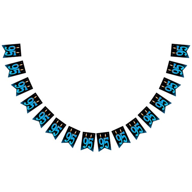 95th birthday candles with eyeballs bunting  (All)