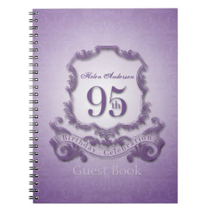 95th Birthday Celebration Custom Framed Guest Book