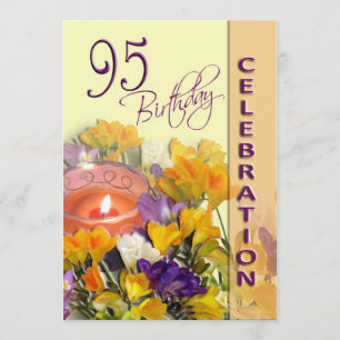 95th Birthday Celebration party invitation