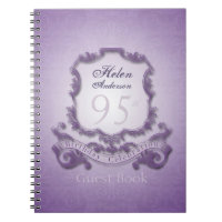 95th Birthday Celebration Vintage Custom GuestBook