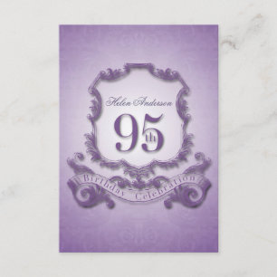 95th Birthday Celebration Vintage Frame -2- Invitation