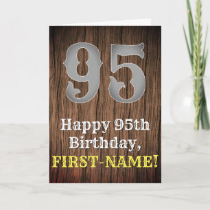 95th Birthday: Country Western Inspired Look, Name Card