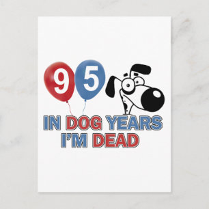 95th birthday designs postcard