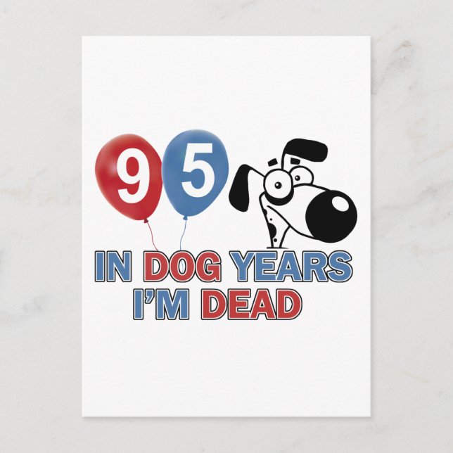 95th birthday designs postcard (Front)