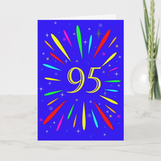 95th Birthday Explosion Card (Front)