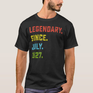 95th Birthday  Legendary Since July 1927 95 Years  T-Shirt
