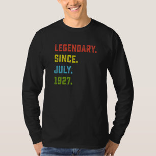 95th Birthday Legendary Since July 1927 95 Years T-Shirt