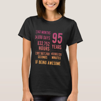 95th Birthday Men Women Funny 95 Years Old T-Shirt