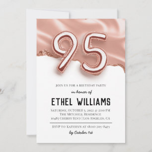 95th Birthday Party Invitation