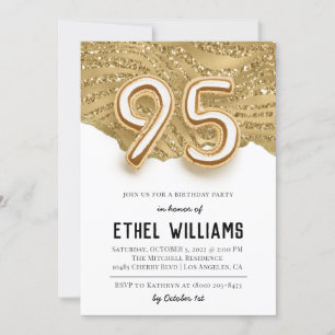 95th Birthday Party Invitation