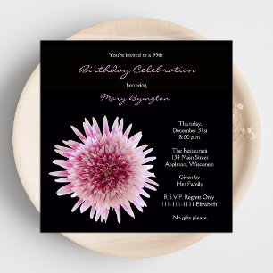 95th Birthday Party Invitation Gorgeous Gerbera