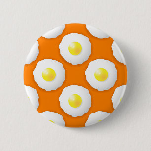 9632Eggs Pattern 6 Cm Round Badge