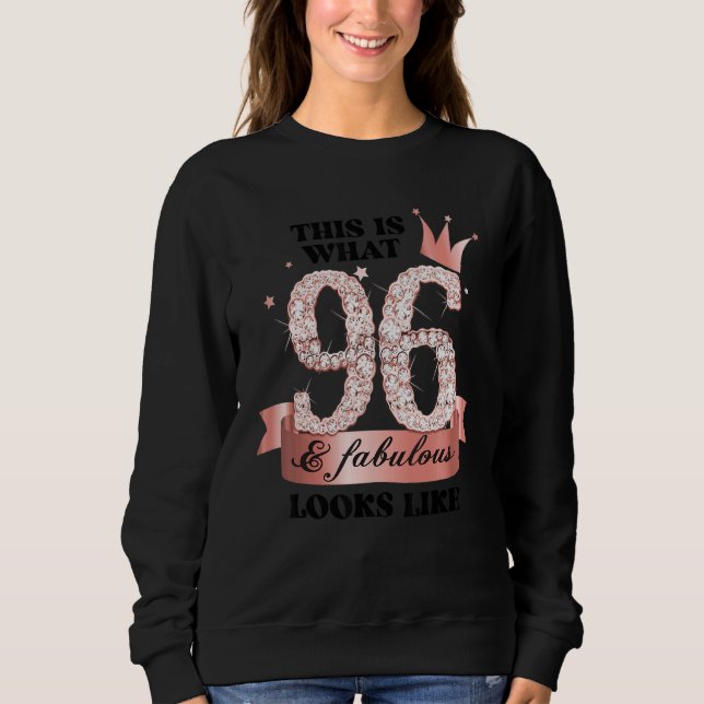 96 & Fabulous I Rose And White Party Group Candid  Sweatshirt (Front)