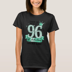 96 & Fabulous I Turquoise White Party Group Photo  T-Shirt