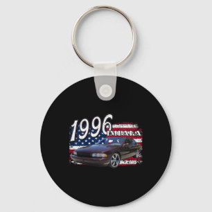 96 Impala Lowrider Ss 4th Of July American  Key Ring