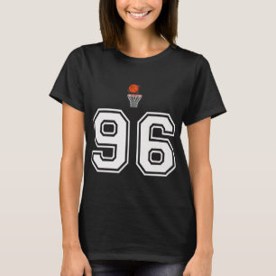 96 Number Basketball Style Vintage White Premium  T-Shirt