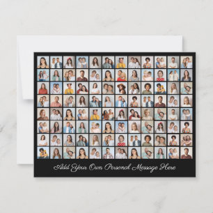 96 Photo Collage Add Your Own Greeting Holiday Card