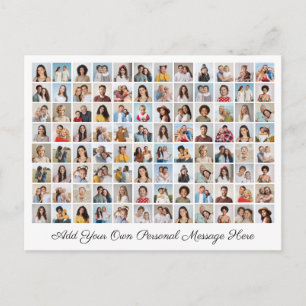 96 Photo Collage Add Your Own Greeting Holiday Postcard