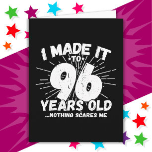 96 Year Old Sarcastic Meme Funny 96th Birthday Card