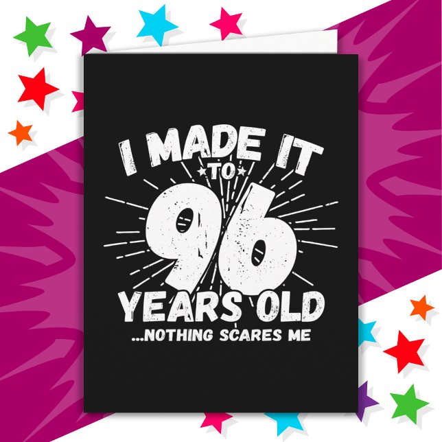 96 Year Old Sarcastic Meme Funny 96th Birthday Card (Creator Uploaded)