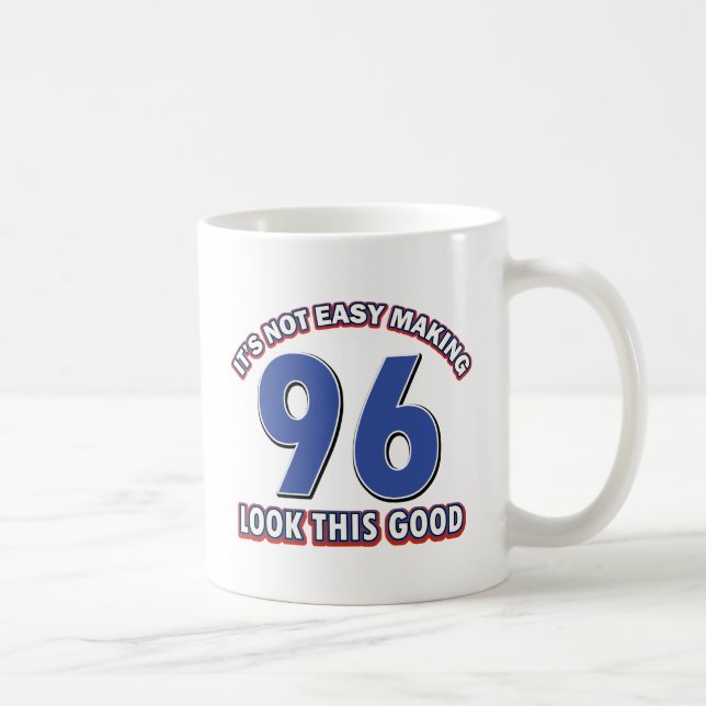 96th birthday designs coffee mug (Right)