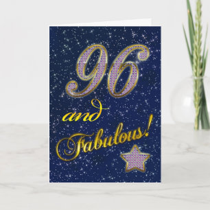 96th birthday for someone Fabulous Card