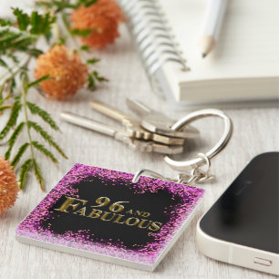 96th Birthday  Key Ring