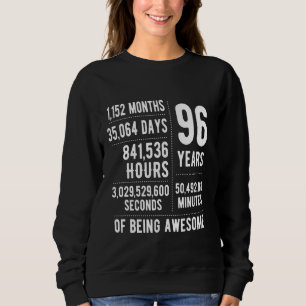 96th Birthday Men Women Funny 96 Years Old Sweatshirt