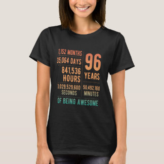 96th Birthday Men Women Funny 96 Years Old T-Shirt