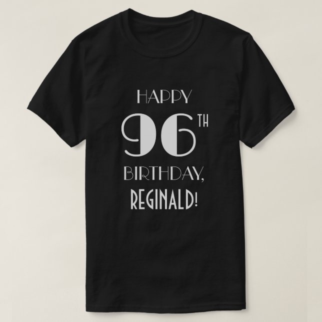 96th Birthday Party - Art Deco Inspired Look Shirt (Design Front)