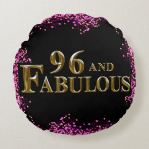 96th Birthday Round Cushion