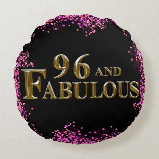 96th Birthday  Round Cushion (Front)