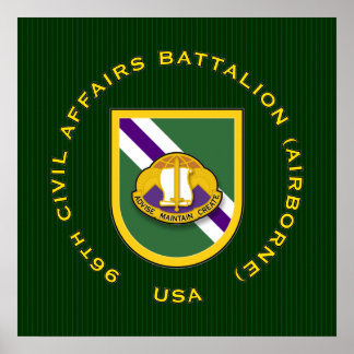 96th CA Bn - Airborne Poster